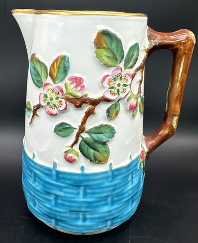 Antique pitcher flower basket - pitcher,