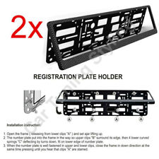 2 x Carbon Car Number Plate