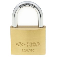 Cisa Brass Padlock 22010 KA 50mm OS (22010-50-KA)