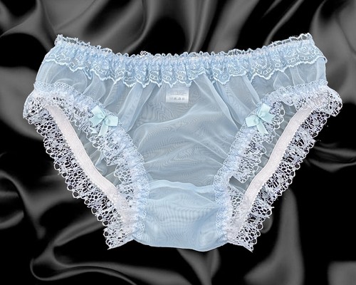 Baby blue sissy sheer - blue,
