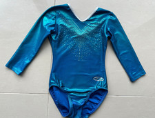 Zone Flyte 3/4 Length Sleeve Mermaid Leotard 28 inch 7-8 Years Turquoise
