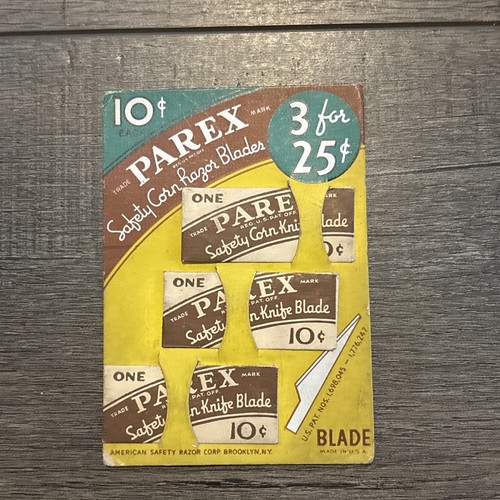 Old parex razor blades - old,