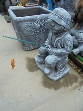 Fisherman Concrete garden ornament