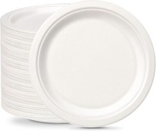 Eco Friendly Disposable Plates Heavy-Duty Compostable Microwave 10” (50 to 500)