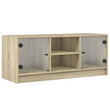 TV Cabinet with Glass Doors