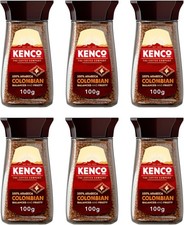 Kenco Origins Colombian Instant Coffee 100g (Pack of 6 Jars, Total 600g)