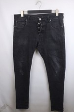G-STAR RAW Denim Wash Black 3301 Slim Jeans Size W36 L34