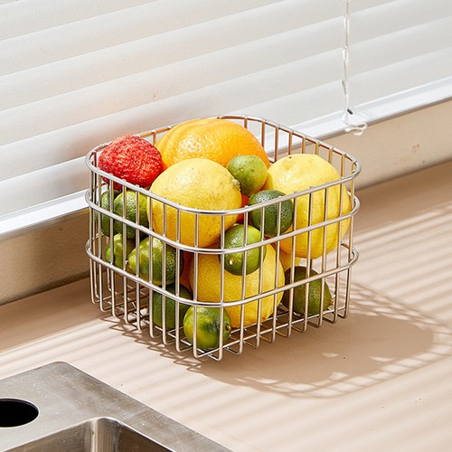 Metal wire basket stainless - metal,