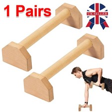 1 Pair Wooden Parallettes Push