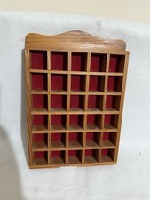 Thimble Case Wooden Brown