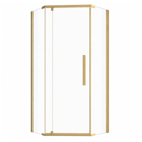 Brushed gold corner hinged - gold,