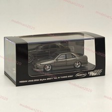 Mortal & OM 1:64 Nissan ER34 uras SKYLINE Miniature Diecast Toys Car Model Gray