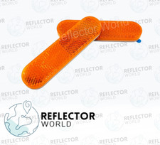 2 x Amber / Orange Reflector