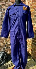 JCB Badged Zip Front Navy Boiler Suit Overalls XXL 49-52" Chest