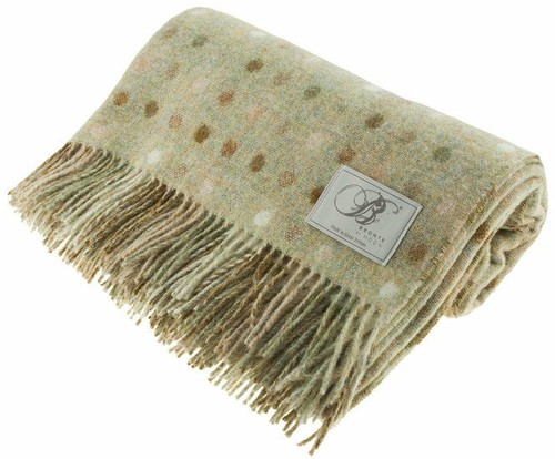 Shetland wool throw blanket - blanket,