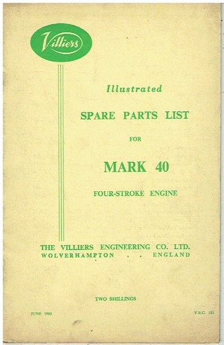 Villiers mk40 stroke - (395cc), 4-stroke