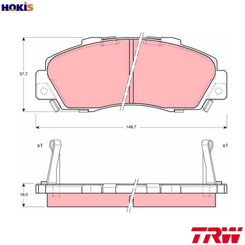 Brake pad set disc - brake,