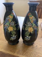 Pair Antique Devon Ware