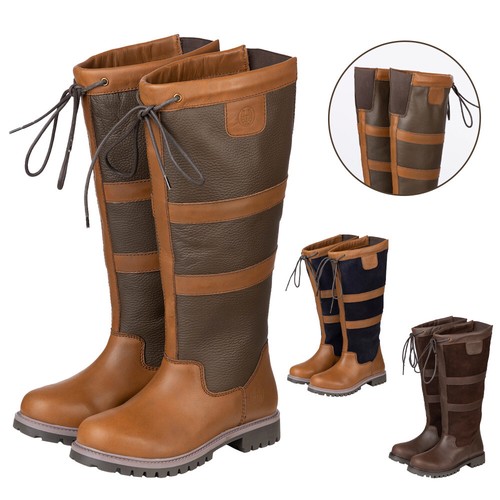 Ladies wide fit tall - wide, leather
