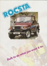 Asia Rocsta 1994-97 UK Market Foldout Sales Brochure 1.8 2.2D