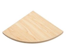 Corner Shelf Floating Shelves White Black Green Red Gloss Oak Wood Storage Kit  