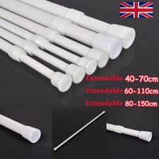 Spring Loaded Extendable Telescopic Net Voile Tension Curtain Rail Pole Net Rods