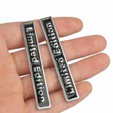 2x Chrome Badge Emblem