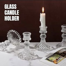 Vintage Crystal Cut Glass Pair