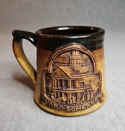 Stoneware pottery mug chard - pottery,