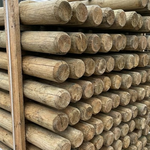 Wooden fence posts for - wooden,