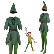 Peter Pan Wendy Cosplay Costume Fancy Dress Halloween Masquerade Suit Adult Kid@