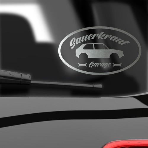 Car decal sticker sauerkraut
