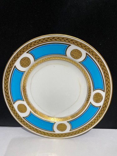 Minton antique turquoise gold