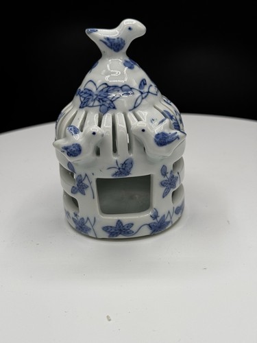 Vintage blue and white - and,