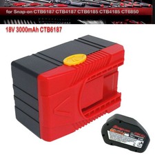 Battery for Snap-On 18V CTB6187 CTB4185 CTB6185 CTB4187 CTC420 3000mAh Upgraded