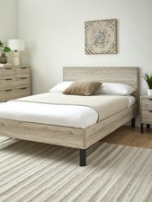 Harlem Double Bed Frame Grey