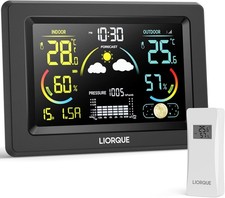LIORQUE Weather Stations with Outdoor Sensor Wireless Weather Stations for Home