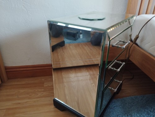 Laura ashley mirrored bedside - laura,