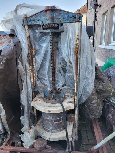 Antique cast iron cheese press - antique,
