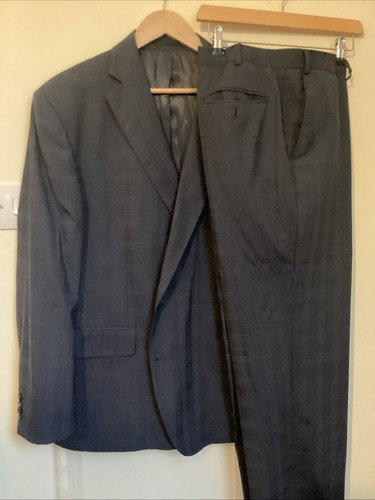 Men blue grey - m&s, blue/grey-checkered