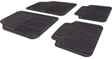 Car Black Rubber Front/Rear Floor Mats For Toyota Yaris/Vitz 1999-2016