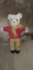Vintage rupert the bear teddy bear 19" high with scarf