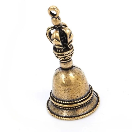 Brass handle loud hand bell - brass,