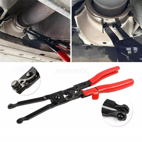 Extra long exhaust pipe - extra, clamp