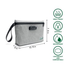 12.9"7.5" Odor-Proof Bag with Combination Lock – Secure, Discreet, and Stylish