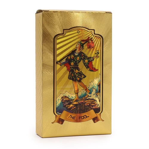 Luxury gold tarot cards deck - luxury,