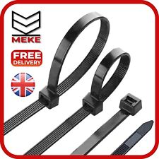 Black Cable Ties Zip Ties Nylon Wraps Small Short Long Thin Thick Heavy Duty Tie
