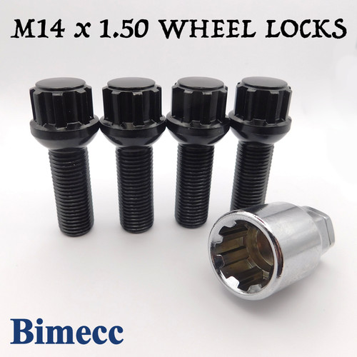 Locking wheel bolts m14x1 - locking,