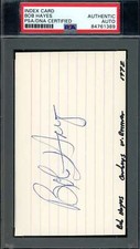 Bob Hayes PSA DNA Signed 3x5 Index Card Autographed