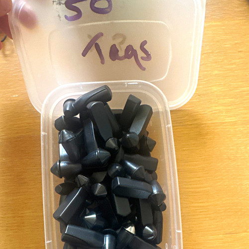 Black security tags for